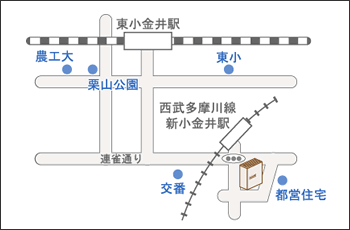 東分室のマップ